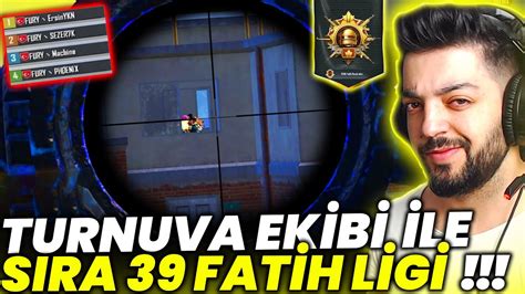 TURNUVA EKİBİ İLE SIRA 39 DA FATİH LİGİ MAÇI ATARSAK PUBG Mobile