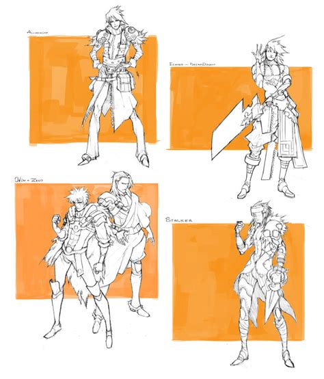 Character Drafts 1 By Mizaeltengu On Deviantart