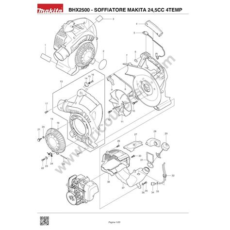 Makita Spare Parts For Petrol Blower Bhx