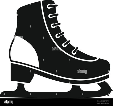 Ice Skate Icon Simple Style Stock Vector Image Art Alamy