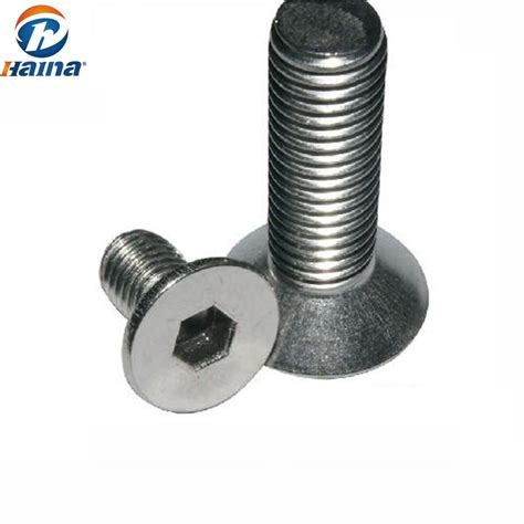 Stainless Steel Hex Socket Csk Head Machine Screw Hex Socket Screw