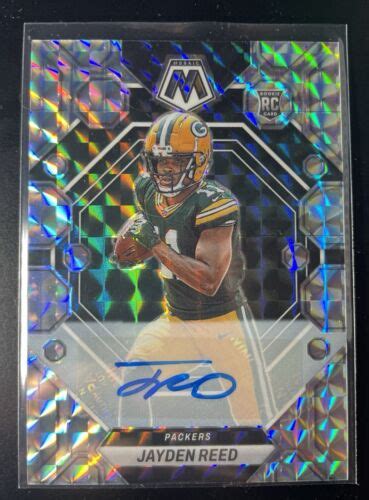 Jayden Reed Rc Rookie Auto Green Bay Packers Panini Mosaic No