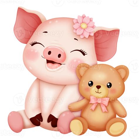 Cute Cartoon Piggy 46795476 Png