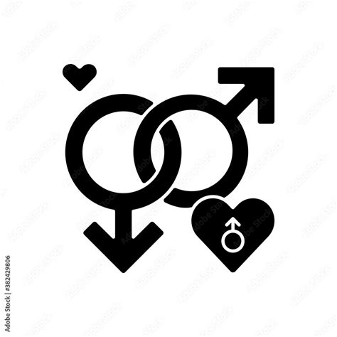 Lgbt Black Glyph Icon Pride Symbol Bisexual Life Freedome Love Gay