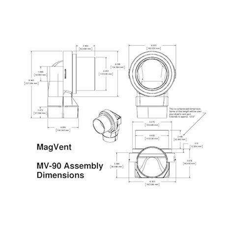 Snapklik Mv Magnetic Dryer Vent Coupling