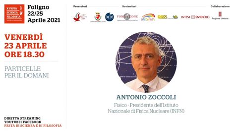 Antonio Zoccoli Particelle Per Il Domani Youtube