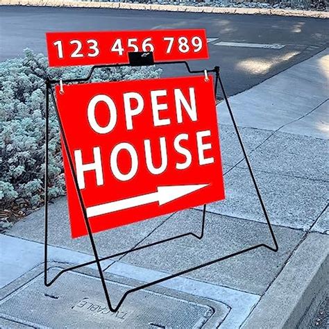 Professional Black Folding A Frame For Open House Sign