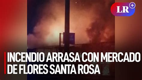 Incendio Arrasa Con Mercado De Flores Santa Rosa Y Deja M S De Un