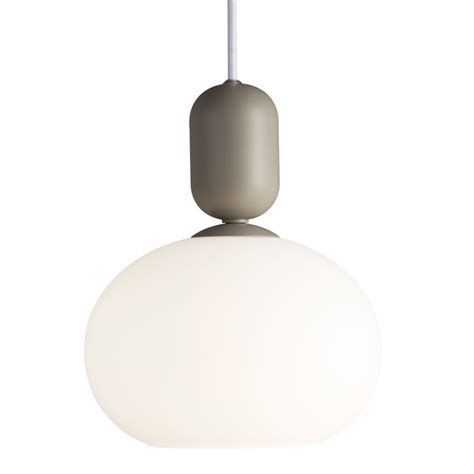 Nystan Grey And Opal Glass Scandi Pendant Lightbox