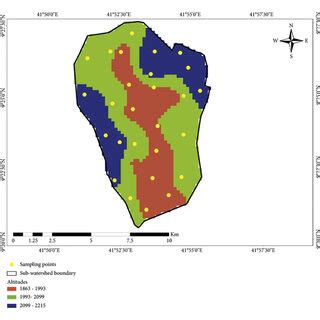 Topographic positions’ and soil sampling points’ map. | Download ...