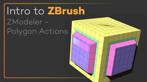 Intro To Zbrush Zmodeler Polygon Actions Use Zmodeler To Quickly