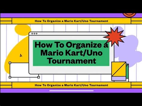 How To Organize A Mario Kart Uno Tournament Youtube