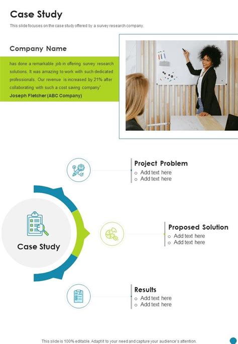 Market Assessment Proposal Case Study One Pager Sample Example Document