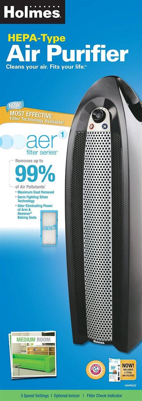 Holmes Hap9422 Nua Aer1 Hepa Type Tower Air Purifier