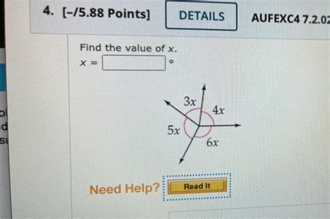 Solved 4 75 88 Points DETAILS AUFEXC4 7 2 02 Find The Chegg