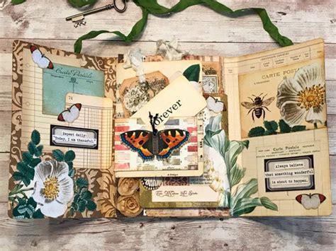 Butterfly Junk Journal By Terri Kolte Vintage Junk Journal Handmade