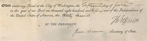 U.S. Presidents - Thomas Jefferson - Images | PSA AutographFacts℠