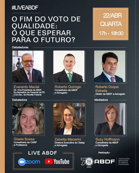 Live O Fim Do Voto De Qualidade O Que Esperar Para O Futuro ABDF