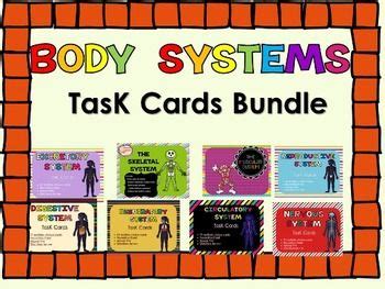 Body Systems Task Card Bundle Task Cards Body Systems Whole Brain