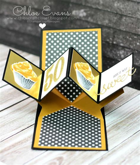 Chloe Evans Twist And Pop Fold Card Sweet Cupcake