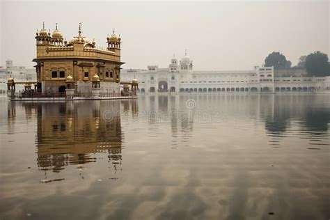 Beautiful Golden Temple Situated In Amritsar India Stock Illustration