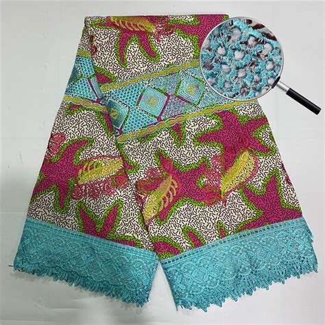 High Quality Luxury African Ankara Wax Fabrics Embroidery Nigerian