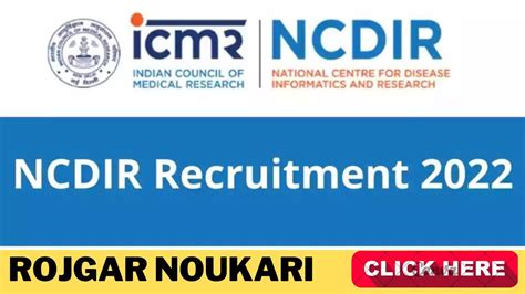 Recruitment By Icmr Ncdir Salary Rs All India