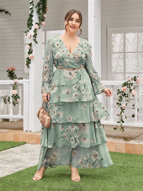 Toleen Women Large Plus Size Maxi Casual Elegant Spring Long Sleeve Fl In 2022 Plus Size Maxi