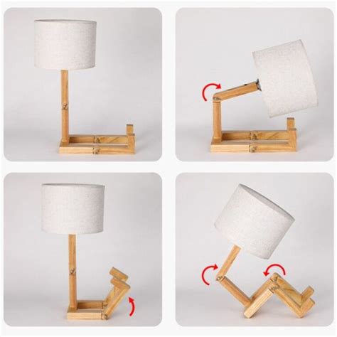 Lampe De Chevet Bonhomme En Bois Luminuit