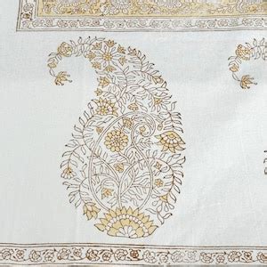 Beige Paisley Tablecloth for Dining Table, Kitchen Table, Wedding, Baby Shower, Dinner Party ...