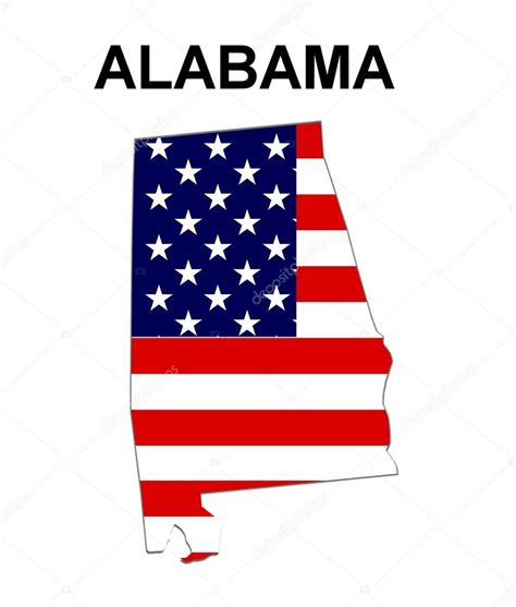 USA State Map Alabama Stock Photo by ©pdesign 1768521