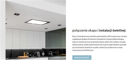 Okap Sufitowy Ciarko Design Su Light Inox White