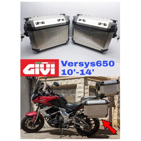 Givi Aluminum Side Box Complete Set Versys 650 2010 2014 Monorack