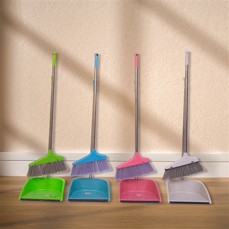 Broom And Dustpan Setdustpan And Broom Combo With Long Handleandfloor