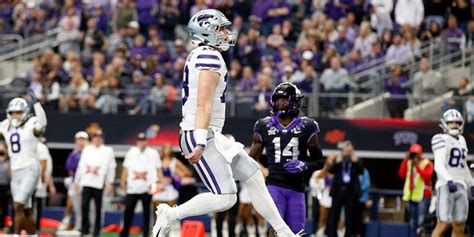 No 13 Kansas State Stuns No 3 Tcu In Big 12 Championship Ot Thriller