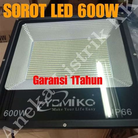 Promo YOMIKO LAMPU SOROT LED SMD 600W TEMBAK 600 W WATT PUTIH GARANSI