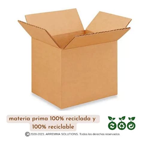 Cajas De Carton Corrugado 16x12x12 Cm Paq 10 Pzs Para Envios En Venta