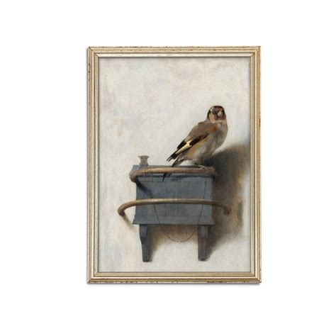 Vintage Bird Oil Painting Bird Art Print Vintage Oil Painting Printable ...