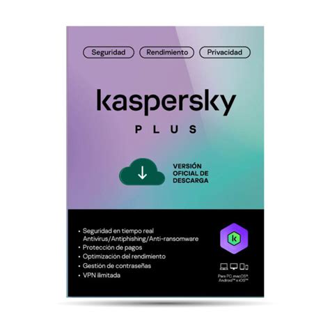 Kaspersky Plus 1 Pc 1 Año Administrable