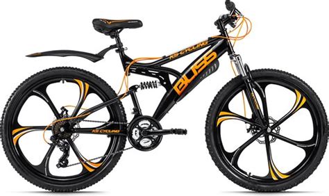 Ks Cycling Fiets Mountainbike Volledig 26 Inch Bliss Zwart Oranje 47