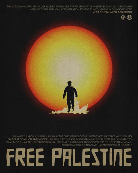 Remembering Aaron Bushnell today, who gave his life in an act of