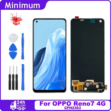 Pantalla LCD AMOLED Para OPPO Reno7 4G CPH2363 Montaje De Digitalizador