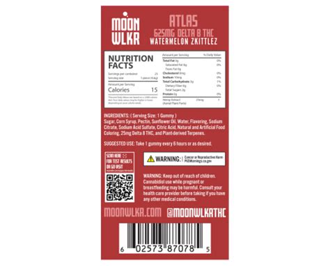 MoonWLKR Delta 8 Gummies FREE Shipping Watermelon Zkittlez