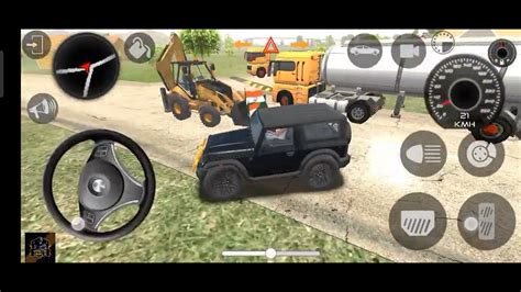 Black Thar Offroading In Farms Indian Car Simulator D Android