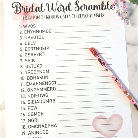 Free Printable Bridal Shower Jeopardy Questions Versions Leap Of