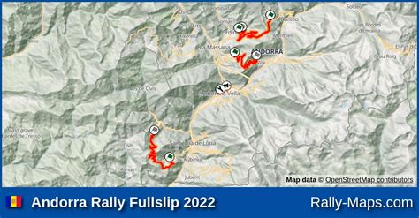 Mapy Zaplanuj Andorra Rally Fullslip Rajdtrasa Pl