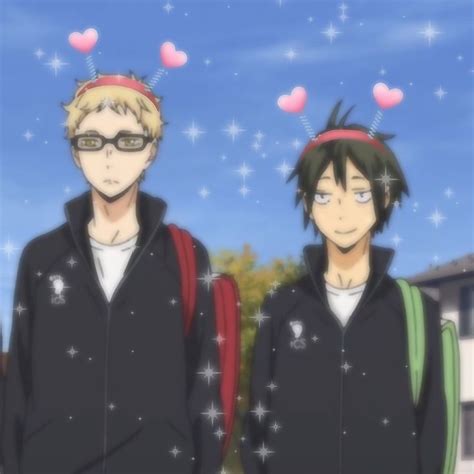 tsukishima and yamaguchi heart head thingy (=∩_∩=)