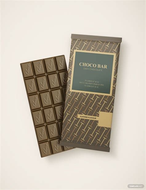 Chocolate Bar Packaging Template in PSD - Download | Template.net