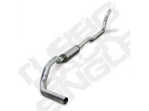 Diamond Eye Performance 4 Inch Aluminized Turbo Back Exhaust W Muffler