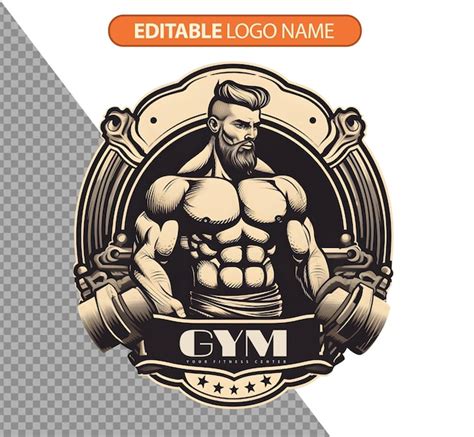 Logotipo De Gin Sio De Fitness Psd Gerado Ia